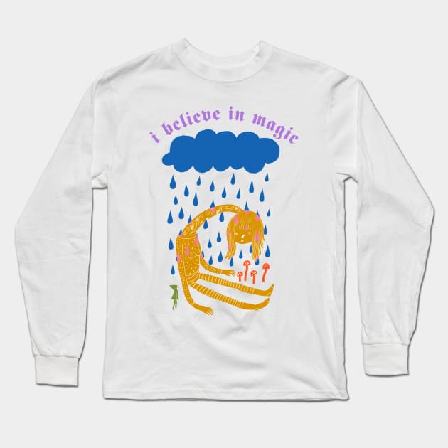 Believe in Magic Long Sleeve T-Shirt by sleepydolphin